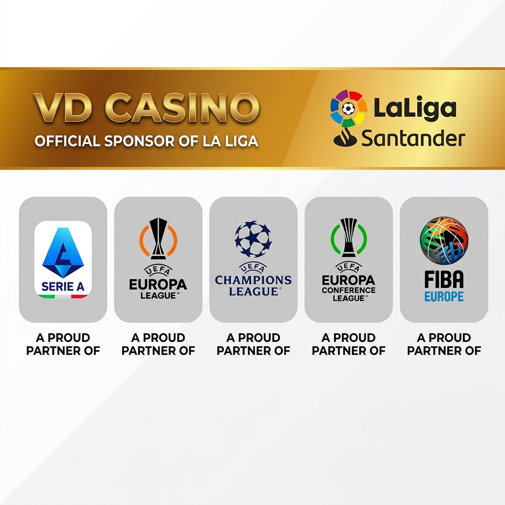 Vdcasino - La Liga Resmi Sponsoru | Serie A, UEFA Şampiyonlar Ligi, Europa League, Conference League, FIBA Europe Ortağı